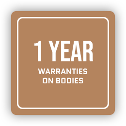 1 year warranties on bodies
