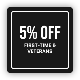 5% off first-time & veterans